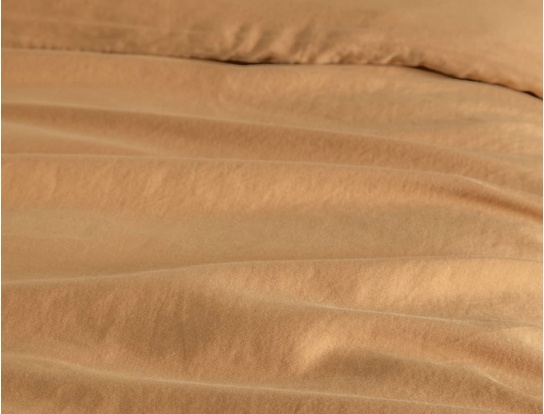 Bio-Baumwollsatin Bettbezug 100x140 Ambre