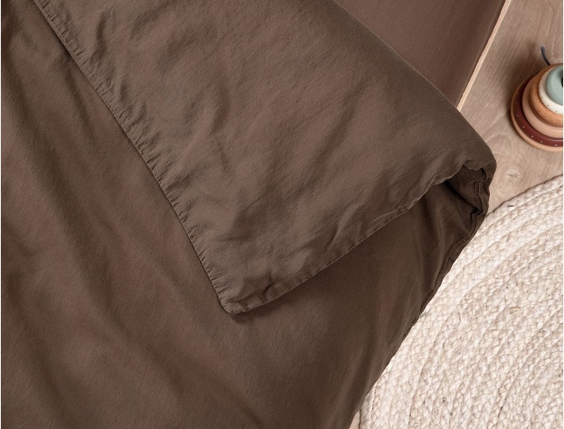 Dekbedovertrek bruin 100x140 voor babybed