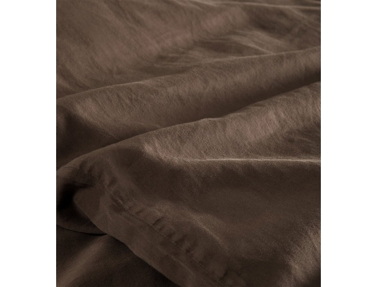 Copripiumino in raso di cotone biologico 100x140 Marrone