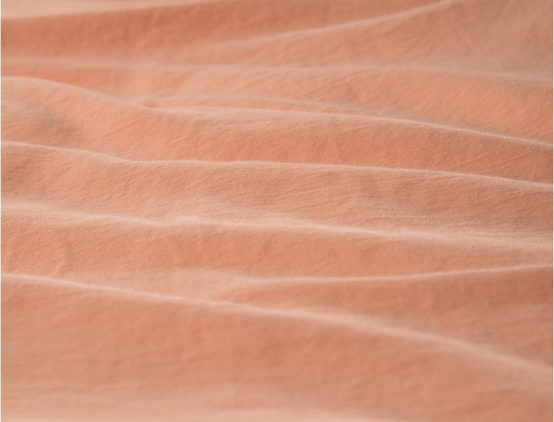 Bio-Baumwollsatin-Bettbezug 100x140 Peach