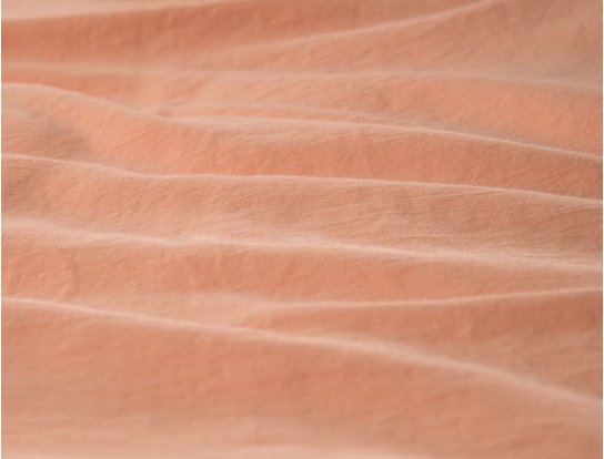 Bio-Baumwollsatin-Bettbezug 100x140 Peach