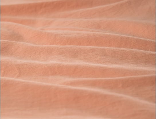 Bio katoenen satijnen dekbedovertrek 100x140 Peach
