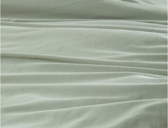 Bio-Baumwollsatin-Bettbezug 100x140 Lindengrün