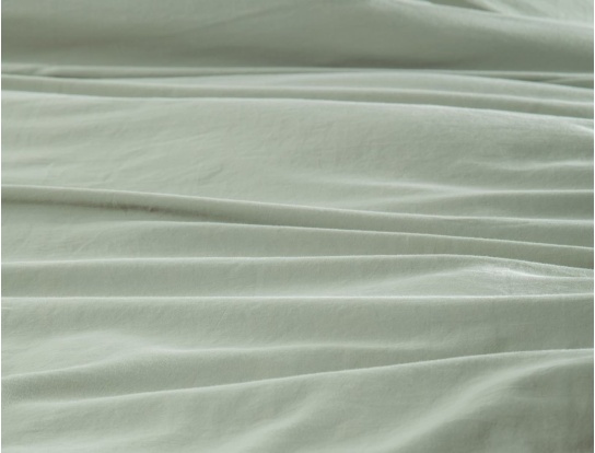 Organic cotton sateen duvet cover 100x140 Lime