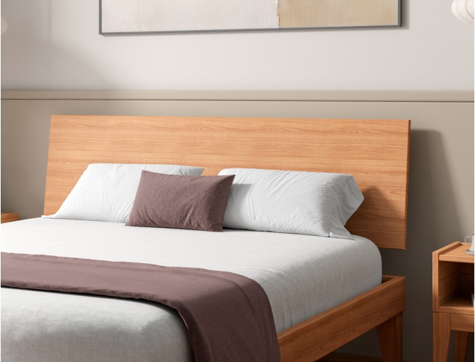 Cabecero macizo para cama Baden de haya maciza