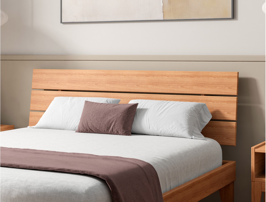 Cabecero trío para cama Baden en haya maciza