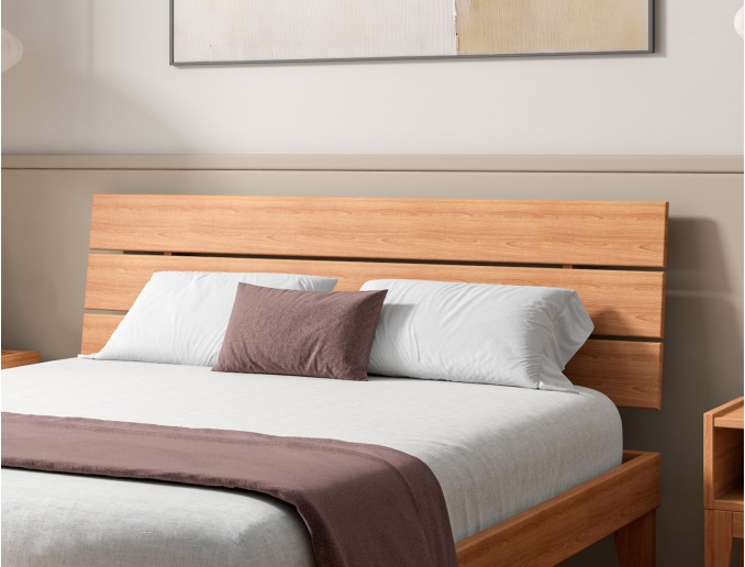 Cabecero trío para cama Baden en haya maciza