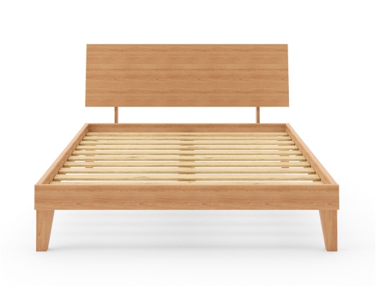 Cama con cabecero 160x200 Baden en madera maciza de haya