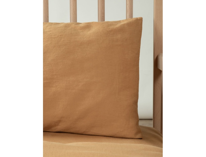 Funda de almohada para bebé Ambre de satén de algodón orgánico certificado GOTS