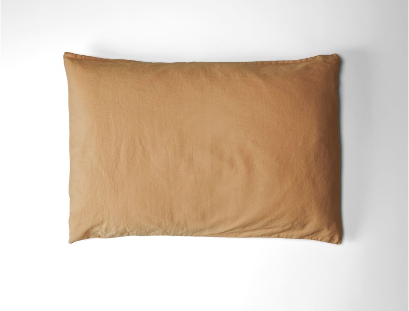 Kussensloop 40x60 Ambre gewassen biologisch katoensatijn