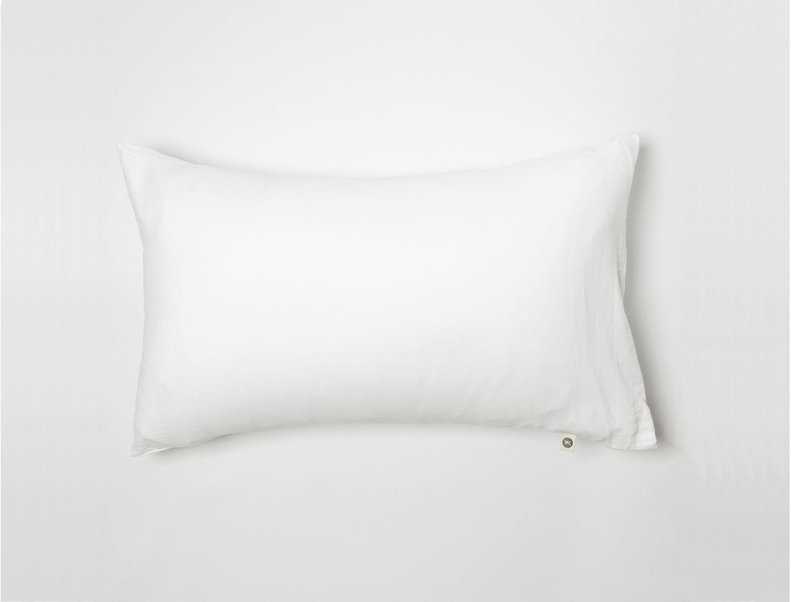 Pillowcase 40x60 Chalk white washed organic cotton sateen