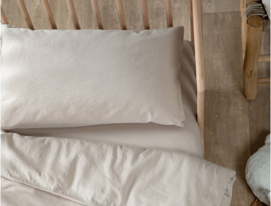 Funda de almohada para bebé 40x60cm 120 hilos Lino
