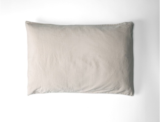 Funda de almohada 40x60 Lino satén de algodón orgánico lavado