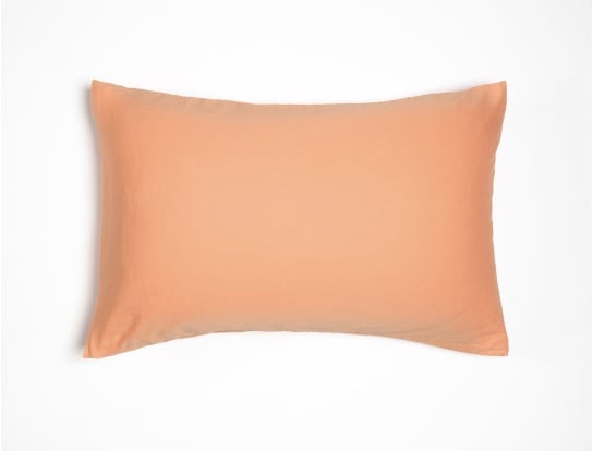 Kussensloop 40x60 Peach gewassen biologisch katoensatijn
