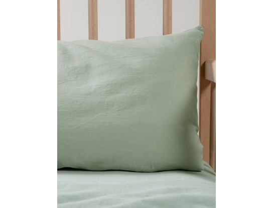 Funda de almohada de bebé Tilo en satén de algodón orgánico certificado GOTS