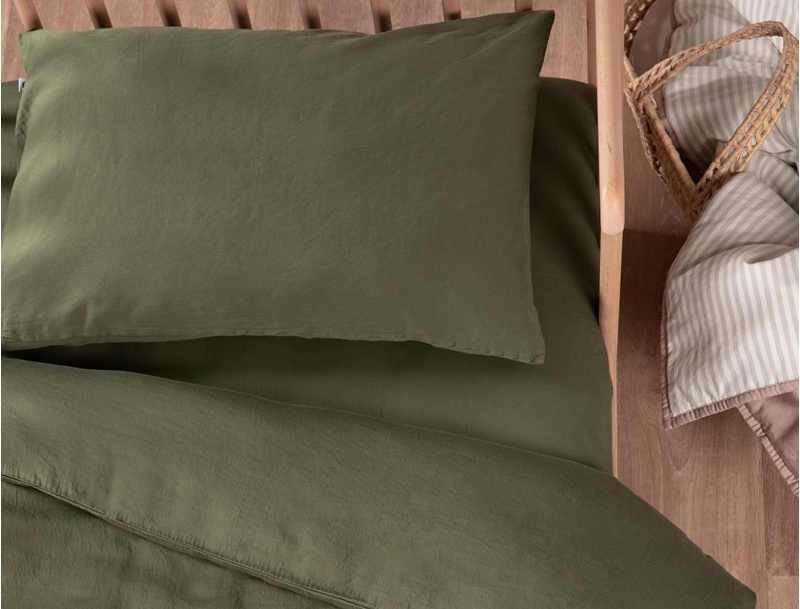 Taie d'oreiller bébé 40x60cm 120 fils Cyprès