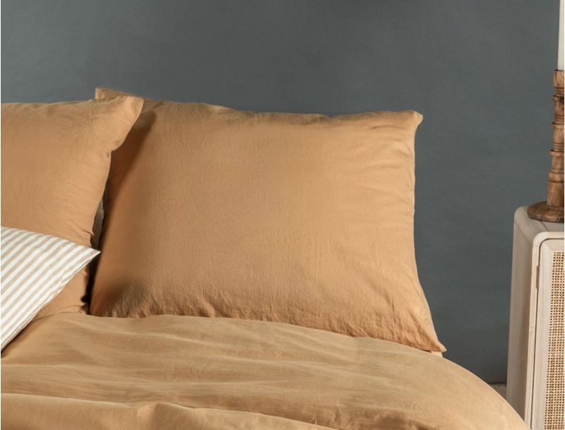 Federa per cuscino 50x70cm Raso di cotone Ambre GOTS