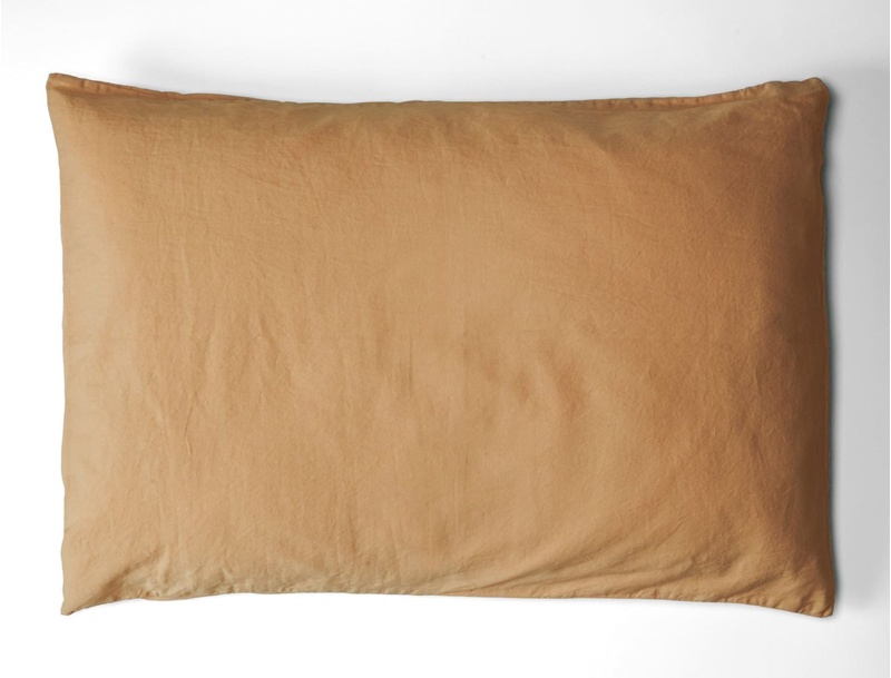 Federa 50x70 cm Ambre in Raso di Cotone Biologico lavato