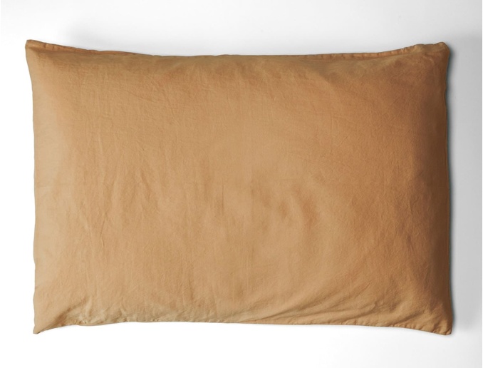 Federa 50x70 cm Ambre in Raso di Cotone Biologico lavato