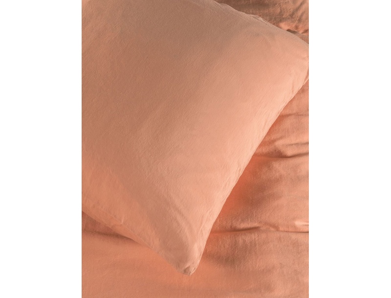 Kids pillowcase 60x60cm Peach GOTS certified