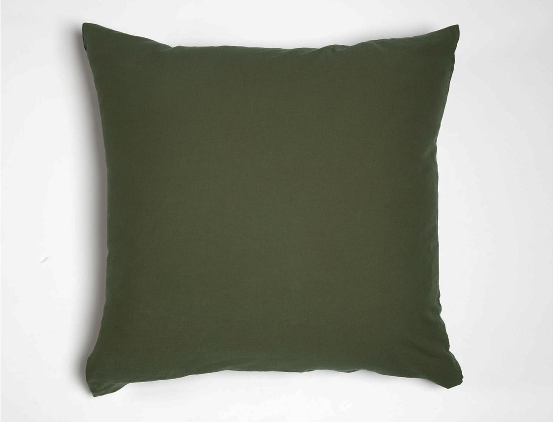 Bio-Baumwollsatin-Kissenbezug 60x60 cm Zypresse