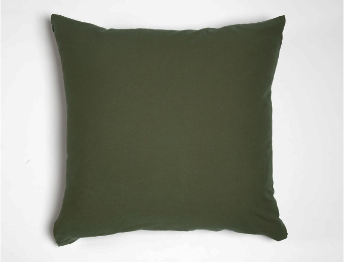 Taie oreiller en satin de coton bio 60x60 cm Cyprès