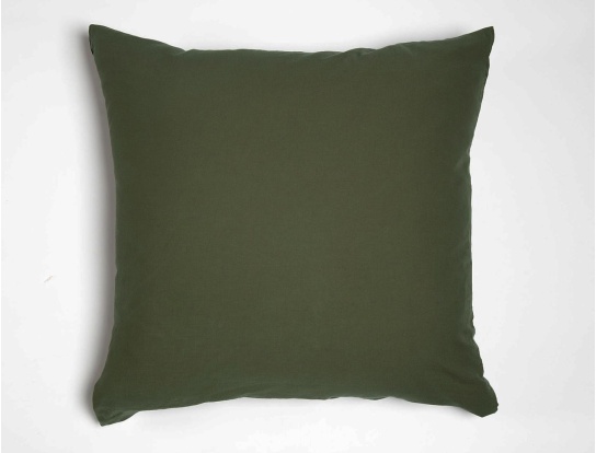 Bio-Baumwollsatin-Kissenbezug 60x60 cm Zypresse