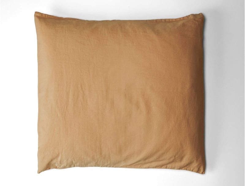 Taie oreiller en satin de coton bio 60x60 cm Ambre