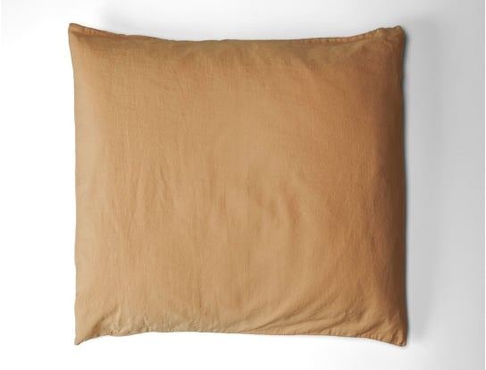 Bio-Baumwollsatin-Kissenbezug 60x60 cm Ambre