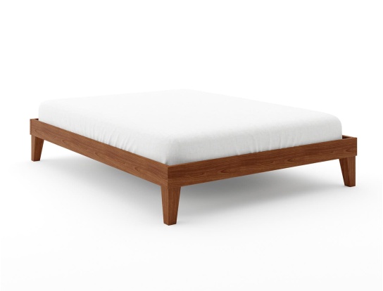 Solid beech bed frame Baden Walnut