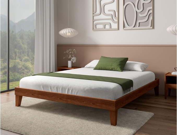 Lit en hêtre massif 160x200 Baden Noyer
