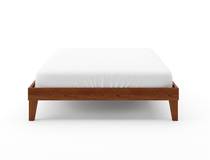 Cadre de lit Baden Noyer en bois massif 160x200