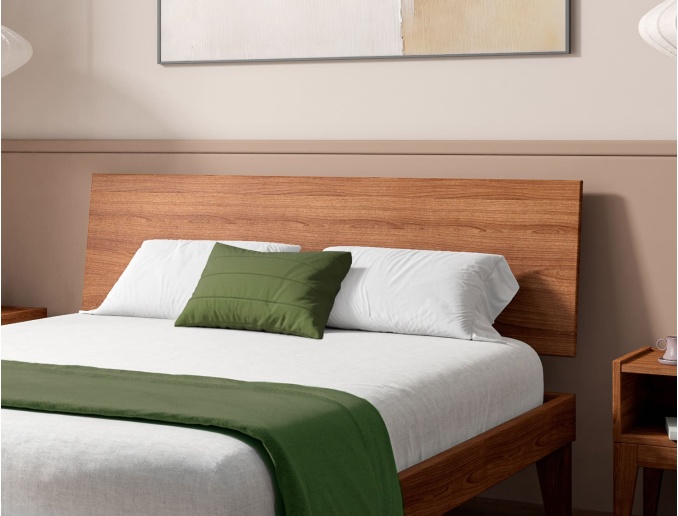 Volle hoofdeinde voor Baden Walnut bed 160x200