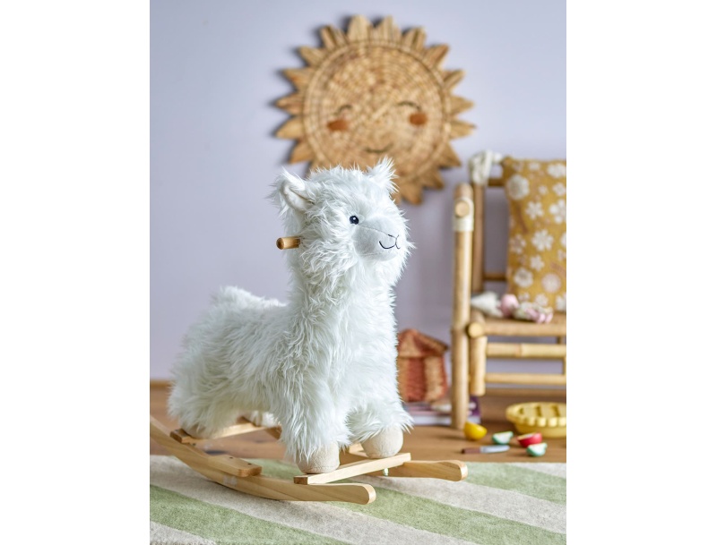 Giocattolo a dondolo Lama Kinto Bianco