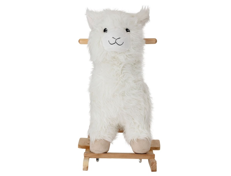 Giocattolo a dondolo Bloomingville Lama Kinto Bianco