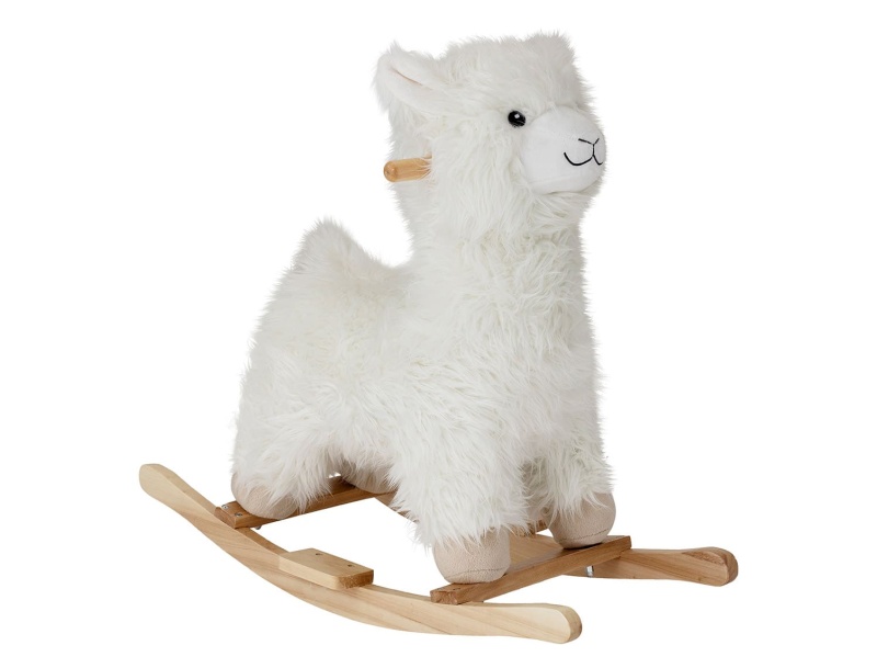 Giocattolo a dondolo per bambini Lama Kinto Bianco