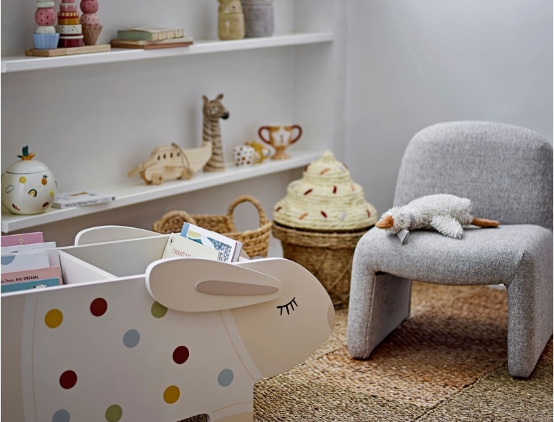 Cillie storage basket with lid for children