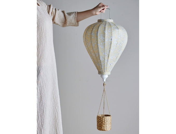 Suspended hot air balloon toy Pomp Mobile Yellow