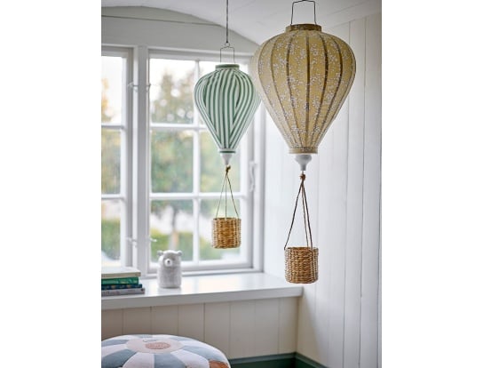 Gele Bloomingville Pomp Mobile hangende luchtballon speelgoed