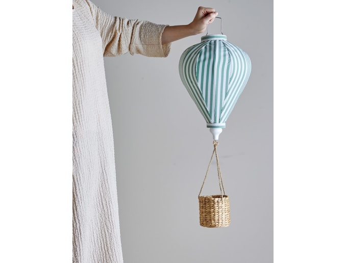 Suspended Green Pomp Mobile Hot Air Balloon Toy