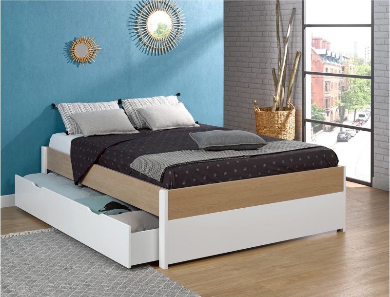 Bed 140x200 Nomade met bedlade