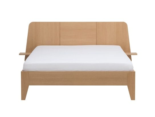 Tweepersoonsbed 140x190 cm + bedbodem Eden hout