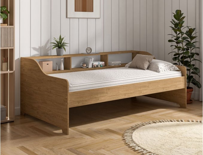 Daybed with storage 90x200 Achille Oak