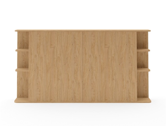 Headboard with storage Adèle Oak color