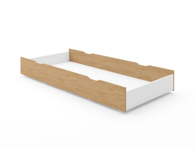 Schublade 90x200 Eiche mit großem Stauraum