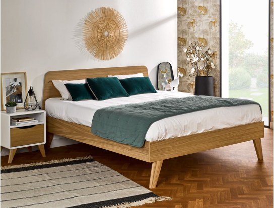 Cama 160x200 Origine y su mesita de noche no incluida