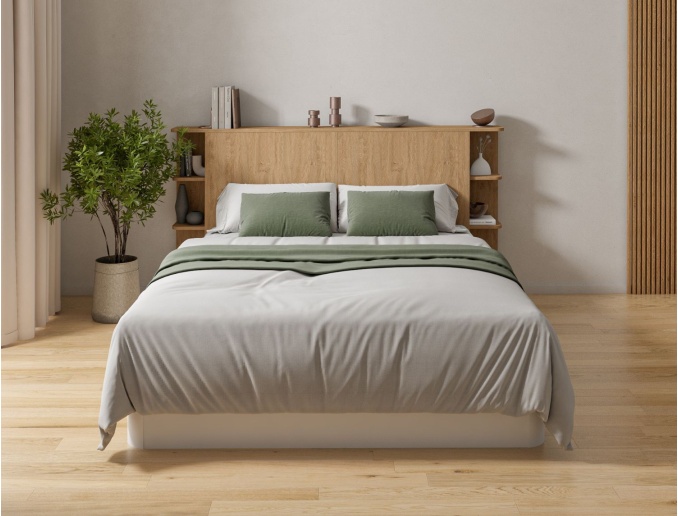 Letto contenitore Temma + Testiera Adèle