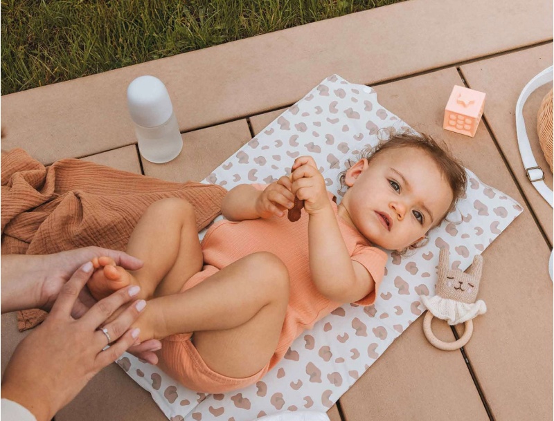 Mobile Wickelauflage Leopard