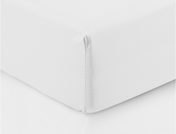 Drap Housse 2 places en Percale de Coton 120 fils