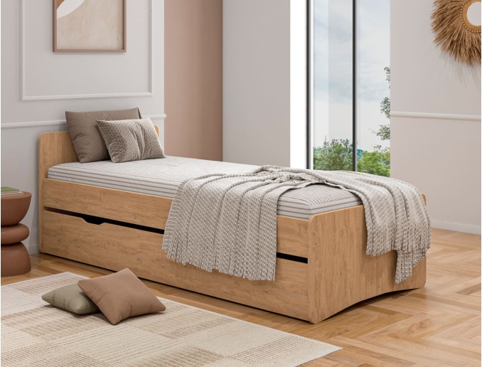 Onderschuifbed Lena hout